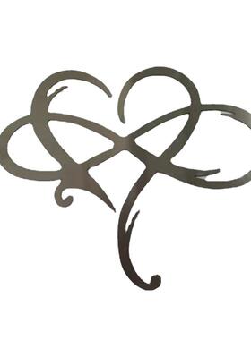 永恒爱心 Infinity heart 铁艺装饰室内挂饰金属墙装跨境新品