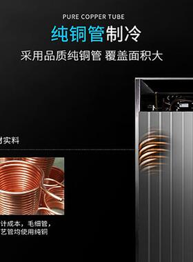 晶贝全钢全铜冰箱玻璃门大二门冷藏冷冻展示柜串串水果蔬菜商用
