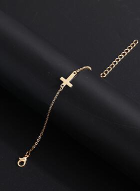 Cross Bracelet跨饰品 新款覆古个性十字架手錬时尚简约精致手饰