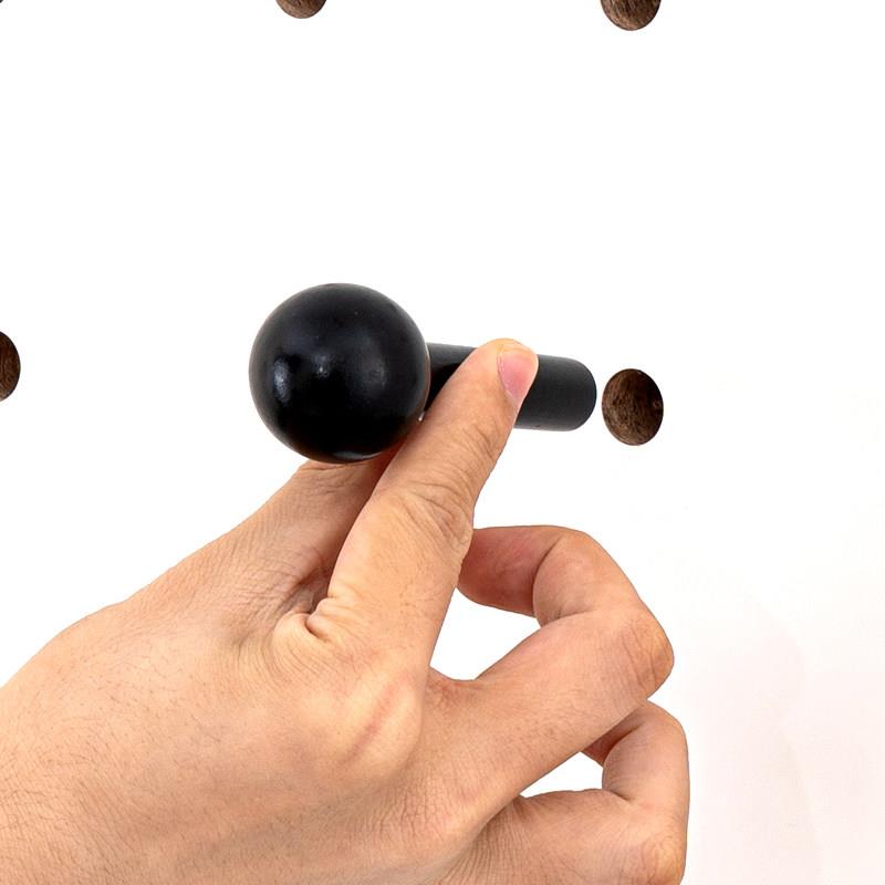 Iwood 15mm round hole hole board accessories pure black matchstick solid wood round head side insert stick