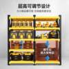 Shelf multi-layer storage rack hole plate floor-standing household storage rack balcony commercial supermarket express storage iron shelf