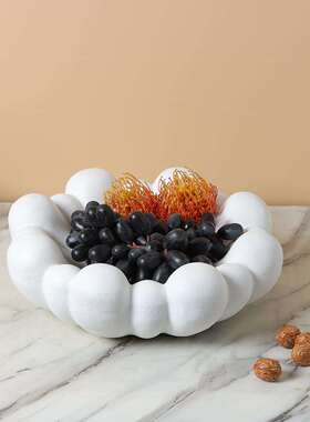 树脂云朵果盘托盘摆件家居无样柜茶几餐桌床板头书桌软装饰品用间