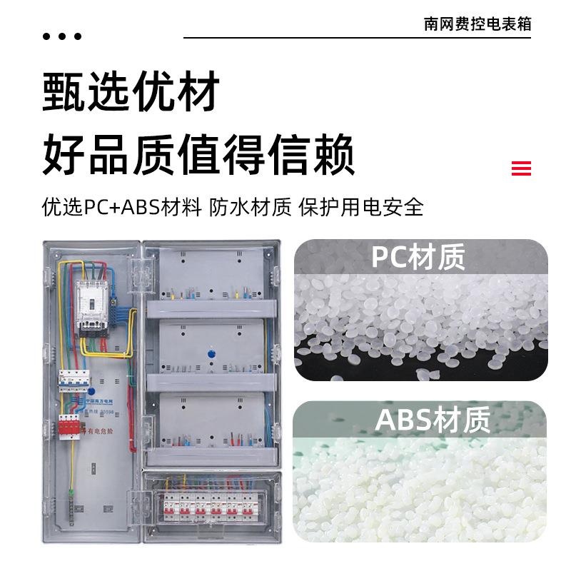 配电箱塑料透明单相户外家用电表箱厂家南网费控多户外电箱 - 图2