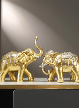 大象摆件酒柜装饰品摆件轻奢高档家居客厅高端大气上档次玄关摆设