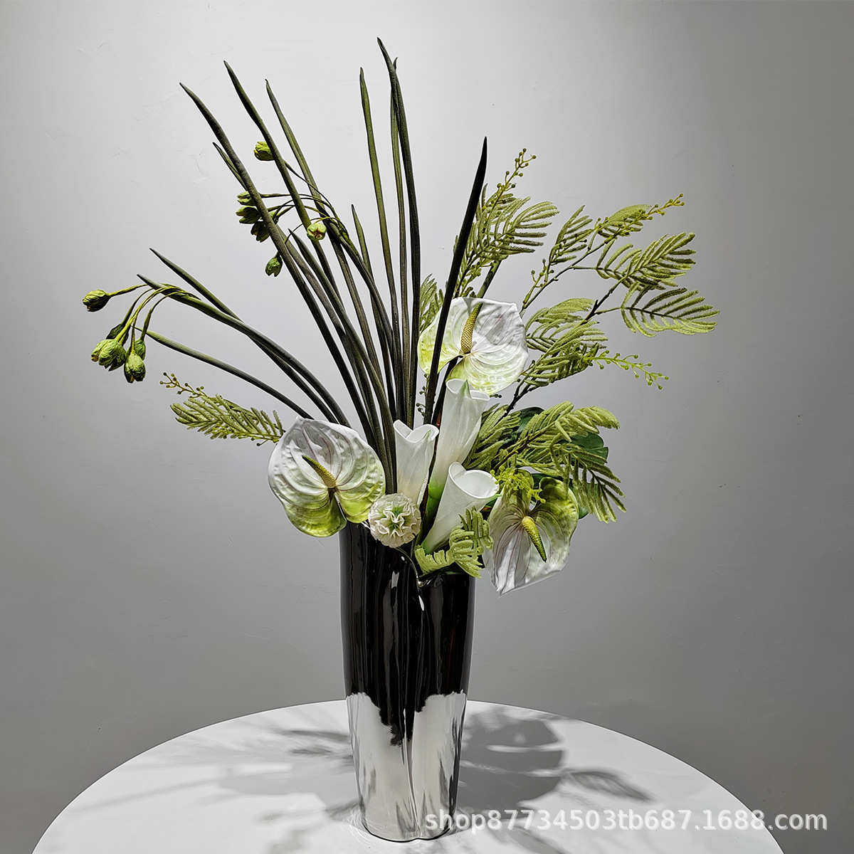 现代极简花艺套装样板房餐桌茶几仿真花艺北欧轻奢家居软装饰品,淘宝优惠券,粉丝福利购,淘宝优惠卷