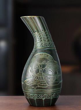 仿古青铜陶瓷摆饰中式家居装饰品客厅桌面博古架书房工艺礼品摆饰