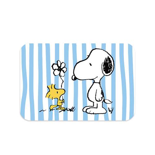 新款硅藻泥地垫史努比洗手间地垫吸水防滑卡通地垫浴室门口脚垫 - 图0