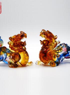 小号琉璃貔貅摆件公司开业礼品赠送客户纪念品摆件