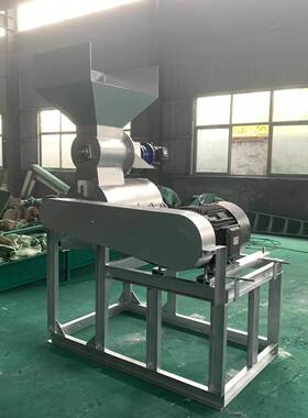 中草渣不锈粪粉碎机黏土牛羊石灰石打钢散机压滤泥饼土湿25115破
