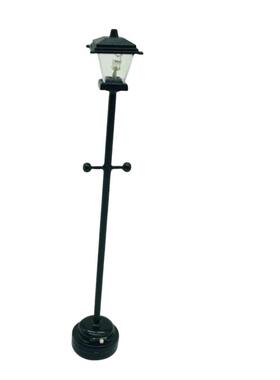 1:12怀旧迷你微缩娃娃屋模型场景食玩LED公园灯煤油灯装饰摆件