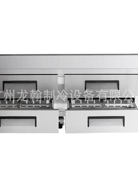 ChefBase72英寸4抽屉矮身保鲜工作台商用厨房冷藏冷冻双温平面