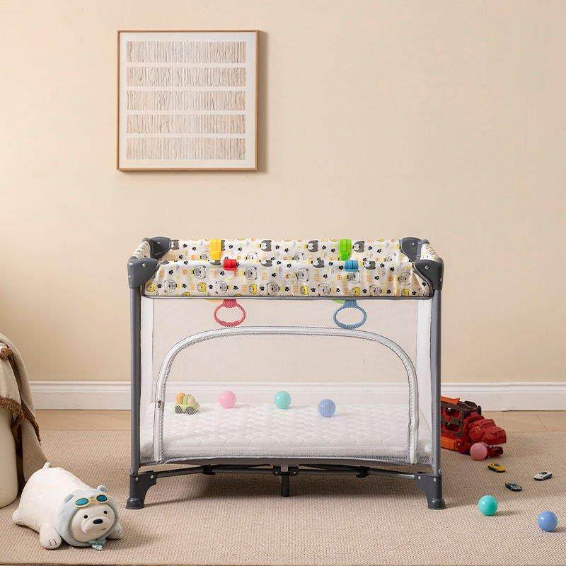 折叠婴儿床移动游戏可折叠便携式围栏多功能新生儿拼接大床宝宝,淘宝优惠券,粉丝福利购,淘宝优惠卷