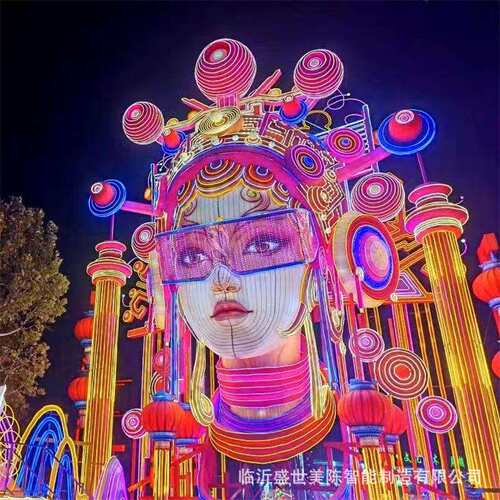 蛇年自贡工艺女神花灯 景区灯会彩灯打卡摆件 春节元宵节商用灯饰 - 图1