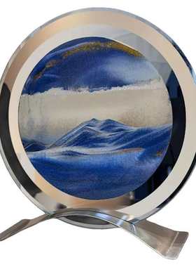 家居饰品客厅玻璃创意流沙画轻奢沙盘摆件摆设桌面玄关酒柜电视柜