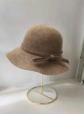 定制现代家俱样板房衣柜衣帽间软装饰品摆件主卧礼帽女帽帽架组合
