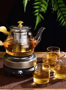 茶具全套电茶炉宿舍家用办公电热炉泡茶器耐热玻璃泡茶壶煮茶器