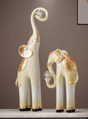 艺术鹿玄关壁龛摆件高级感现代客厅电视柜旁边装饰品落地竖高大号