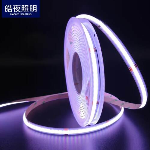 七彩灯带COB灯带RGB576灯12v 24v 5v宽8mm 10mm红绿蓝多色无频闪 - 图2