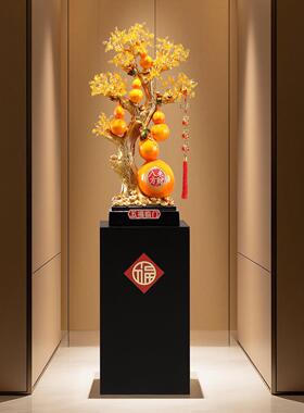 五福门葫芦大ltao8518摆件厅入户客玄关电柜办公室装临饰新店开业