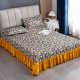 2025 new princess style bed skirt single piece bed cover dustproof four season bed cover with skirt edge cotton bed skirt sheet