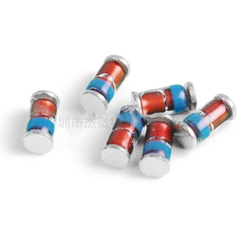 贴片稳压二极管ZMM5V1 3.3V6 4V3 6V2 8V2 9V1 10V 24V LL34 0.5W - 图0