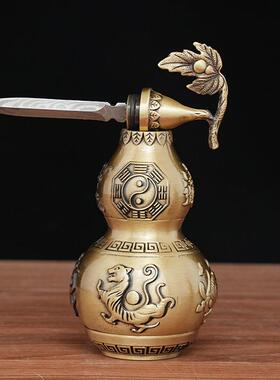 四神兽葫芦福禄铜工艺摆件黄铜摆饰家居客厅店铺开业送礼桌面装饰