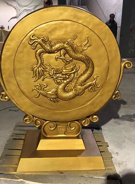 民铸铜铜鼓塑青铜战鼓中国结俗小品装hexin141饰铜雕雕步广场商业