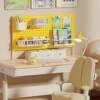 Desktop hole plate storage shelf without punching for children's study desk writing storage metal clip vertical magnetic bookshelf