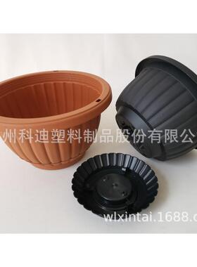 厂家销售KD7011铁链挂钩吊盆 悬挂式吊篮 绿萝垂吊可蓄水花盆