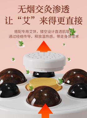 揉腹仪电动腹部温灸仪促进肠蠕动经期暖肚子热敷腹部按摩器