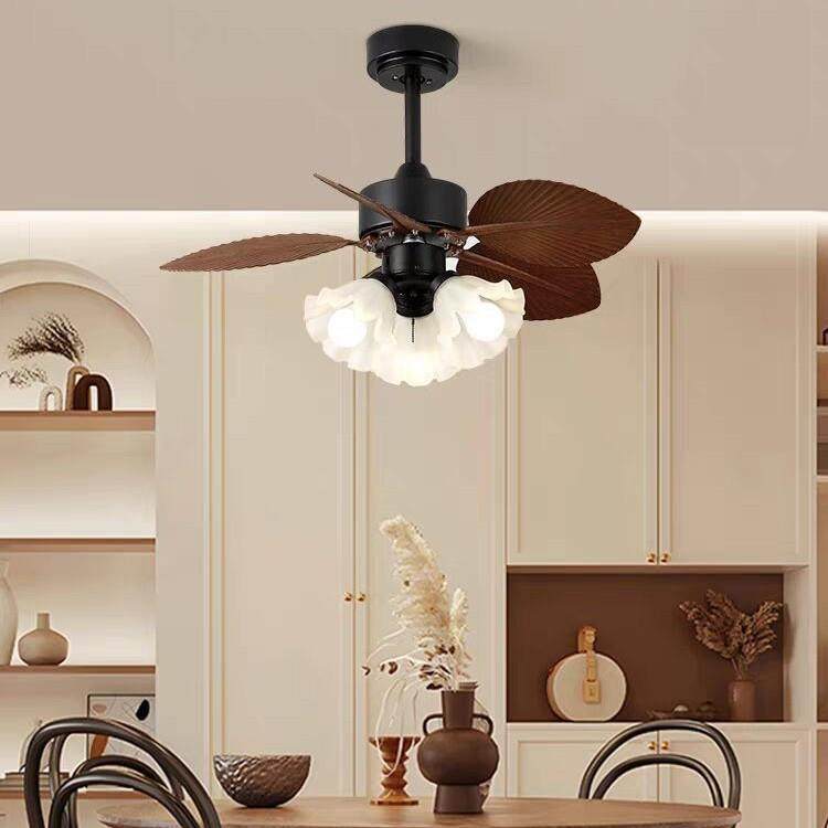 法扇式复中古餐厅电风扇灯古风家无品牌/用吊扇灯新款书房卧室静 - 图2