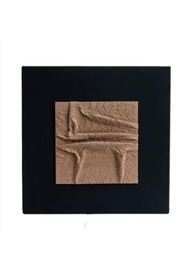 新中式木化石大理石半扣摆件售楼处书柜书房软装设计师搭配装饰品