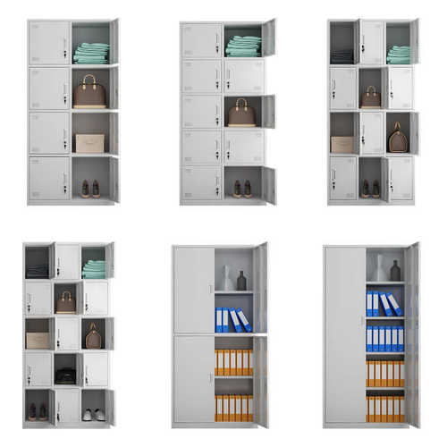 24门铁皮柜工厂鞋柜无尘车间鞋柜 铁皮碗柜二十四门带衣锁文件柜 - 图3