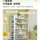 Wrought iron bookshelf household simple floor-standing storage rack color living room storage rack library steel children's bookcase