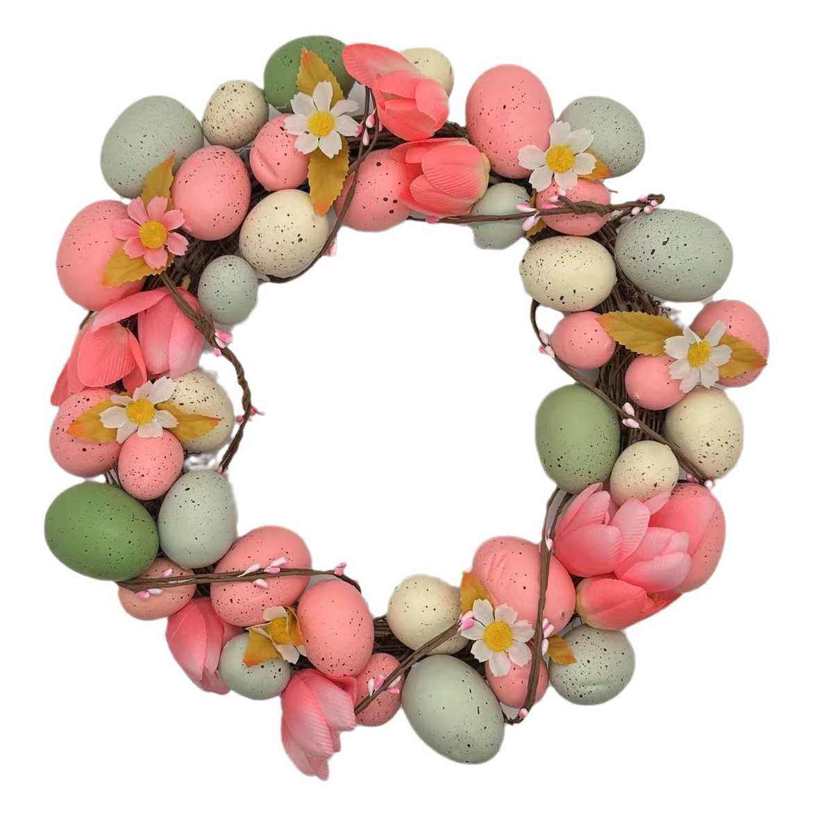 新款藤挂派对布置场景圈复活节酒店装饰仿真门花环家居鸡蛋彩蛋,淘宝优惠券,粉丝福利购,淘宝优惠卷