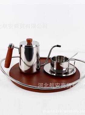 现代简约创意桌面餐桌茶水间咖啡组合套装托盘三件套装饰品摆件