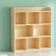 Solid wood desktop bookshelves office desk vertical multi-layer storage shelf student desk layer storage rack small bookcase