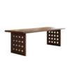 Carefully selected solid wood suspended desk, living room log large board table, medieval study room calligraphy table, hole board long desk