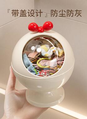儿童发饰收纳盒大容量女生发卡发圈发夹头饰头绳皮筋桌面首饰盒子