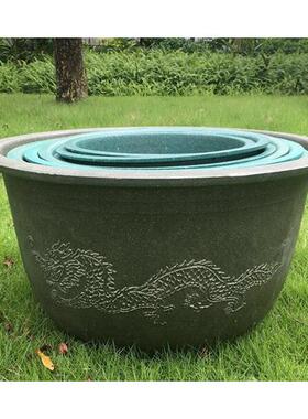 加厚超特大龙缸盆莲花盆水培种果树盆种铁树圆形碗莲盆塑料大花盆