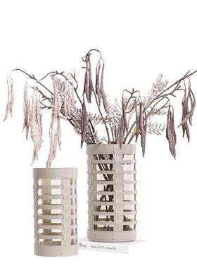 玻璃瓶摆件客家花板居插花器样间装饰品厅创意异形174花器摆设设