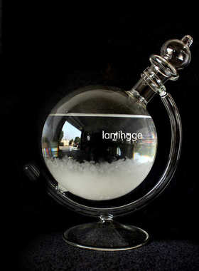 风暴瓶地球天气预报瓶新款造型家居摆件玻璃商人节促销礼品