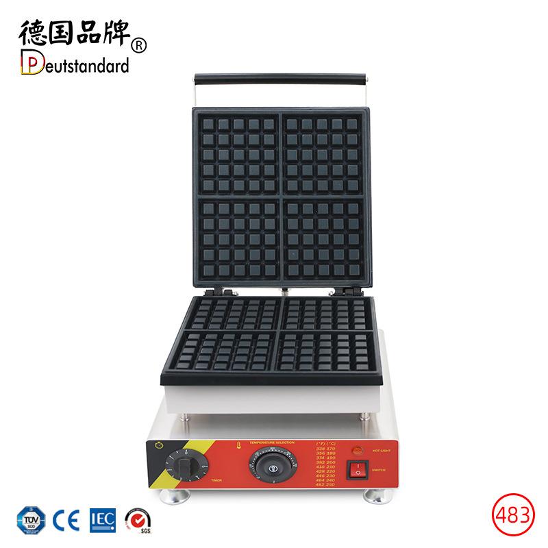 Commercial waffle machine, electric baking pan, waffle waffle equipment, grid waffle electric heating four-grid waffle machine