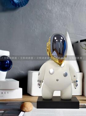简约饰现代雕外星抽5932象人物塑售楼处客厅玄关桌艺术摆件人软装