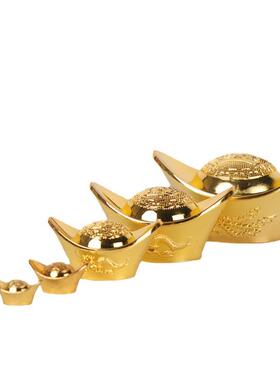 杨铜记 纯合金元宝摆件 实心金条金砖铜合金 小礼品 工艺品