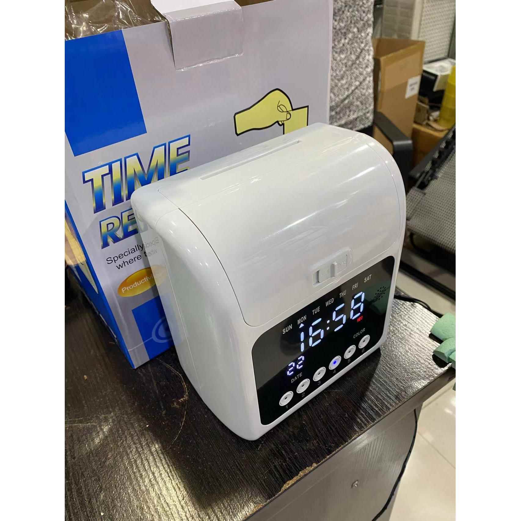 Punch card machine microcomputer power outage clock clock Zhongaibao card clock multi-foreign trade clock face attendance machine key-free time clock
