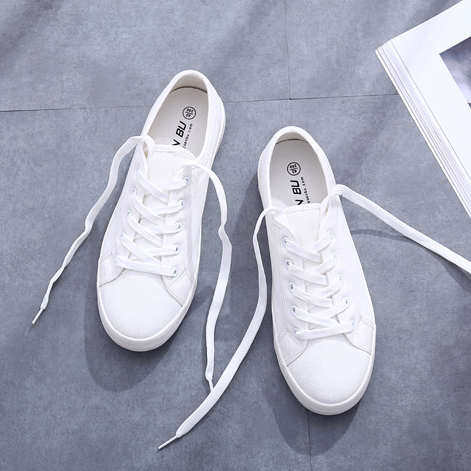 情侣纯白色男鞋百搭小白鞋女2025新款春款流行鞋平底帆布鞋女板鞋,淘宝优惠券,粉丝福利购,淘宝优惠卷