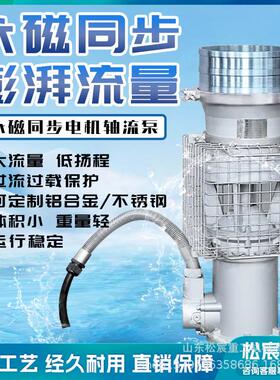 防洪抢险永磁泵大流量高扬程不锈钢排水排涝轻型防汛潜水泵