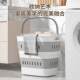 Folding dirty clothes basket Home wall-mounted clothes storage basket Bathroom dirty clothes basket Plastic laundry blue large