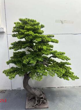 仿真松树迎客松树装饰庭院别墅园林工程景观布景道具假树摆件